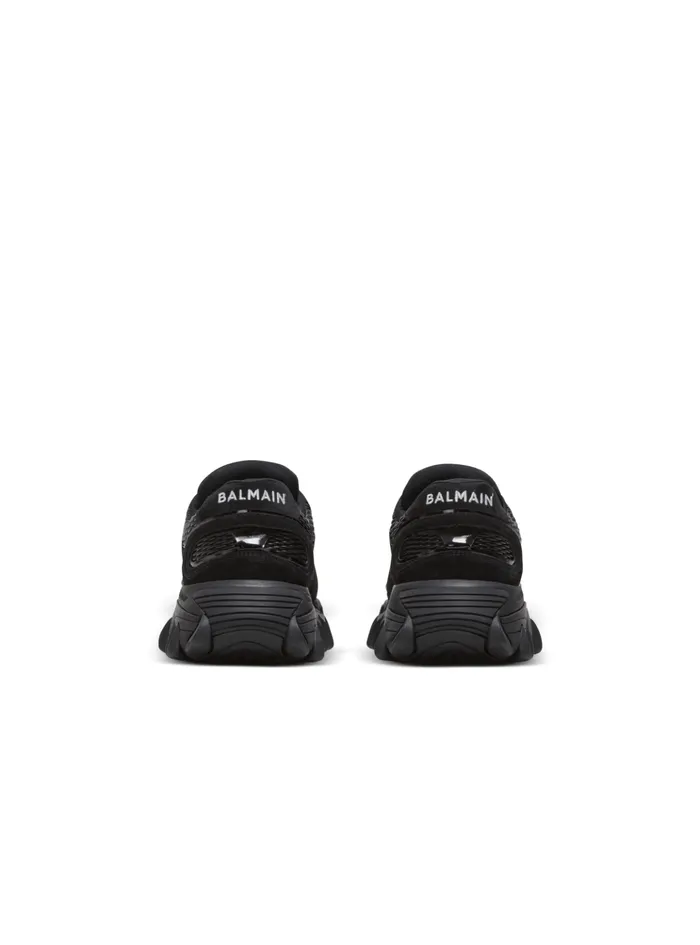 BCourt Trainers With Jacquard Monogram Black Women Balmain Sneakers