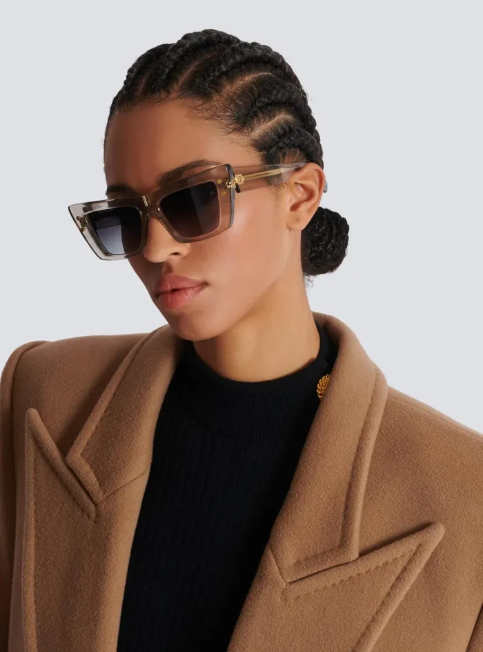 BEye Sunglasses Grey WomenMen Balmain Eyewear