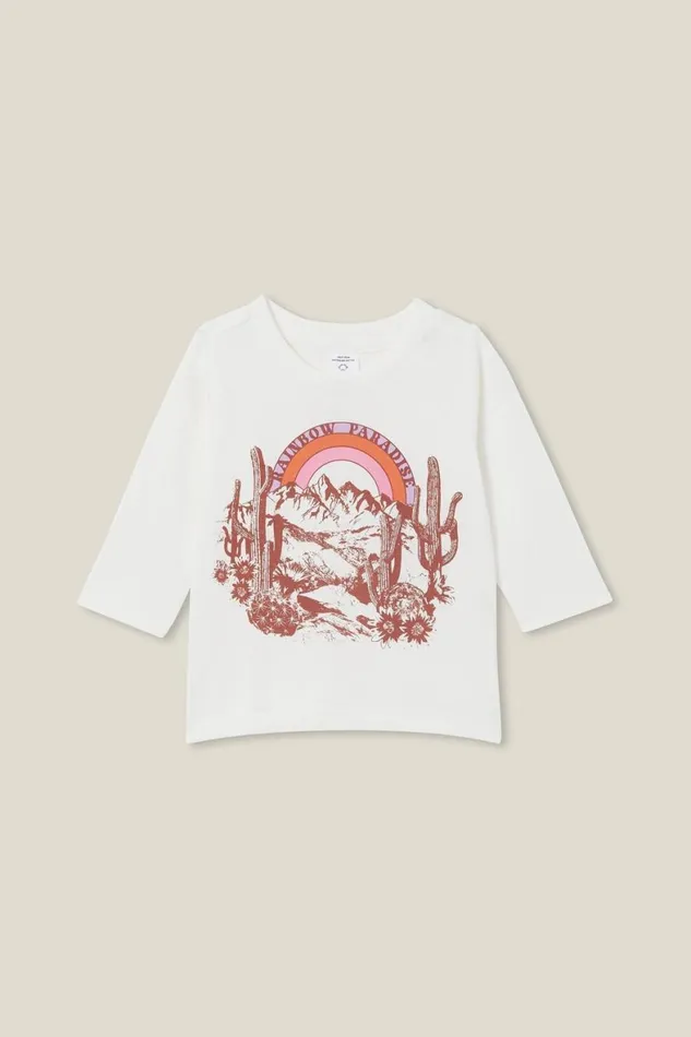 Baby Tops Jackets and Sweaters Cotton On Jamie Long Sleeve Tee Vanillarainbow Paradise