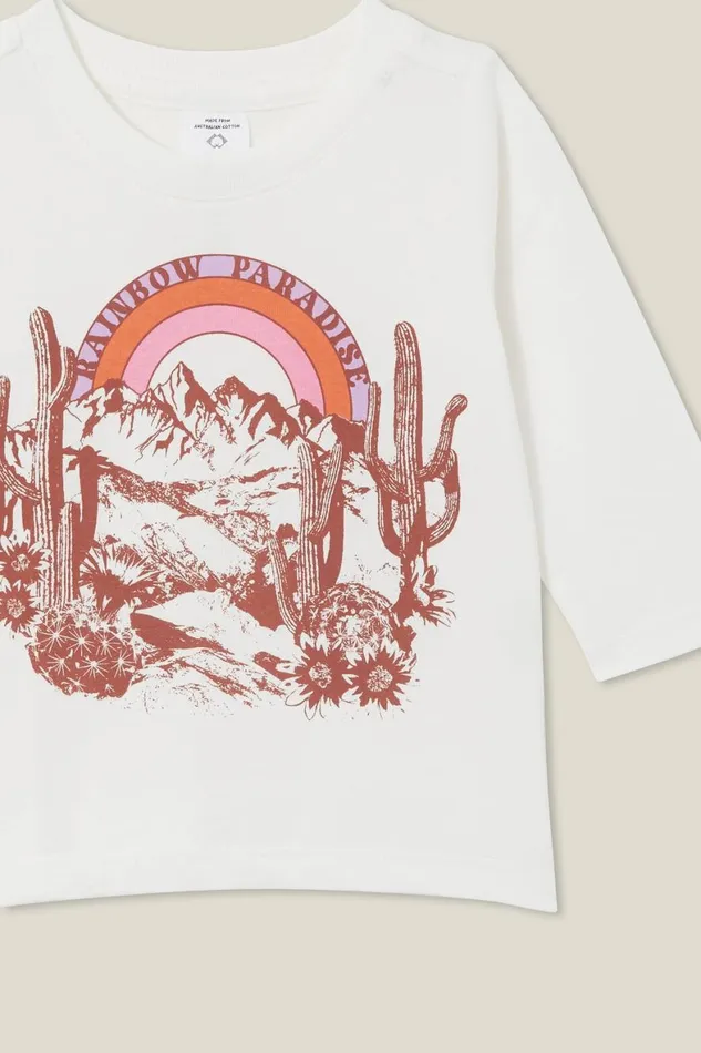 Baby Tops Jackets and Sweaters Cotton On Jamie Long Sleeve Tee Vanillarainbow Paradise