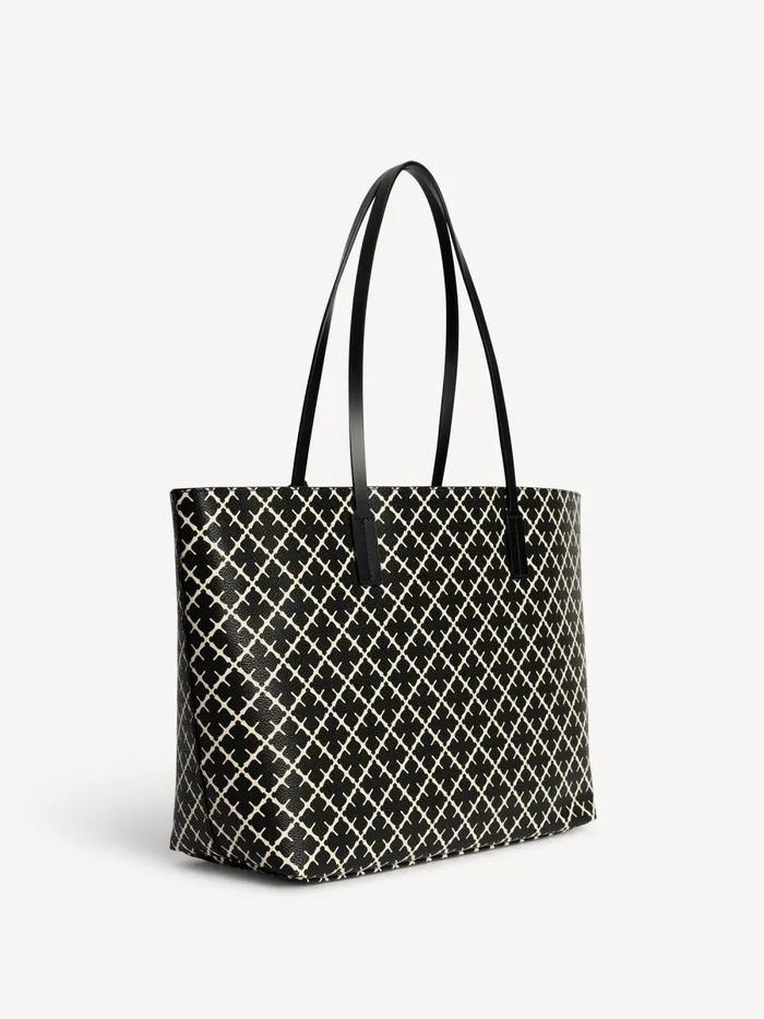 Bags Women By Malene Birger Abigail Printed Tote Bag Black Bags Women By Malene Birger Abigail Printed Tote Bag Black