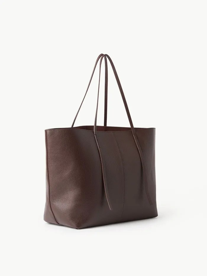 Bags Women By Malene Birger Abilla Leather Tote Coffee Bean