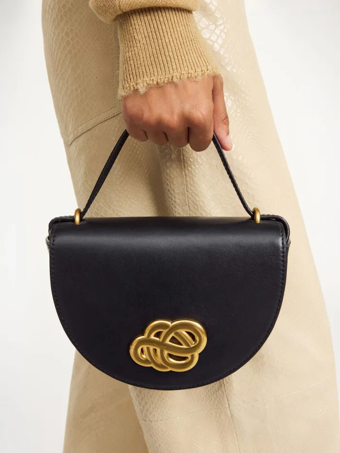 Bags Women By Malene Birger Cebelle Leather Shoulder Bag Black Bags Women By Malene Birger Cebelle Leather Shoulder Bag Black