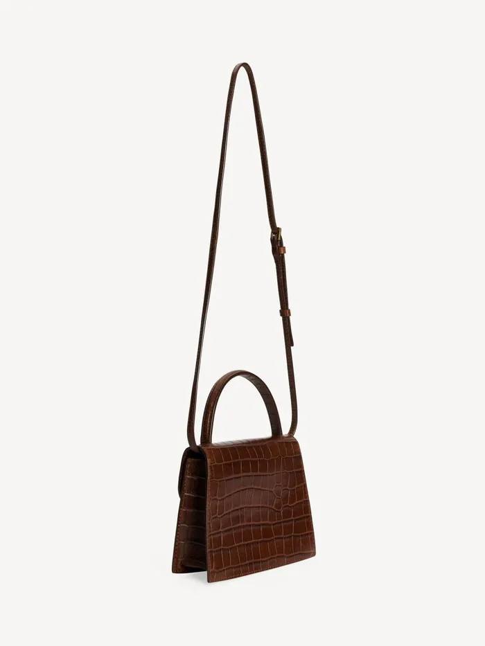 Bags Women By Malene Birger Ramil Leather Shoulder Bag Bison