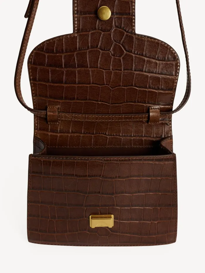 Bags Women By Malene Birger Ramil Leather Shoulder Bag Bison