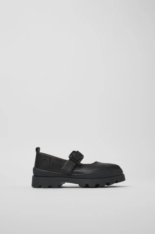 Ballerinas Kids Camper Brutus Black Leather Shoes