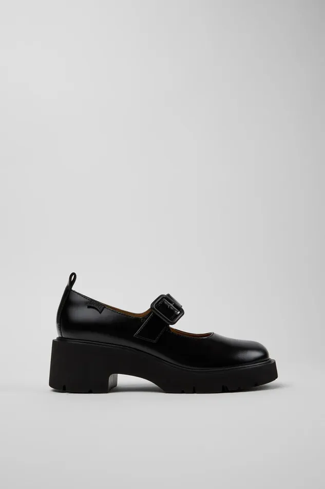 Ballerinas Women Camper Milah Black Leather Shoe