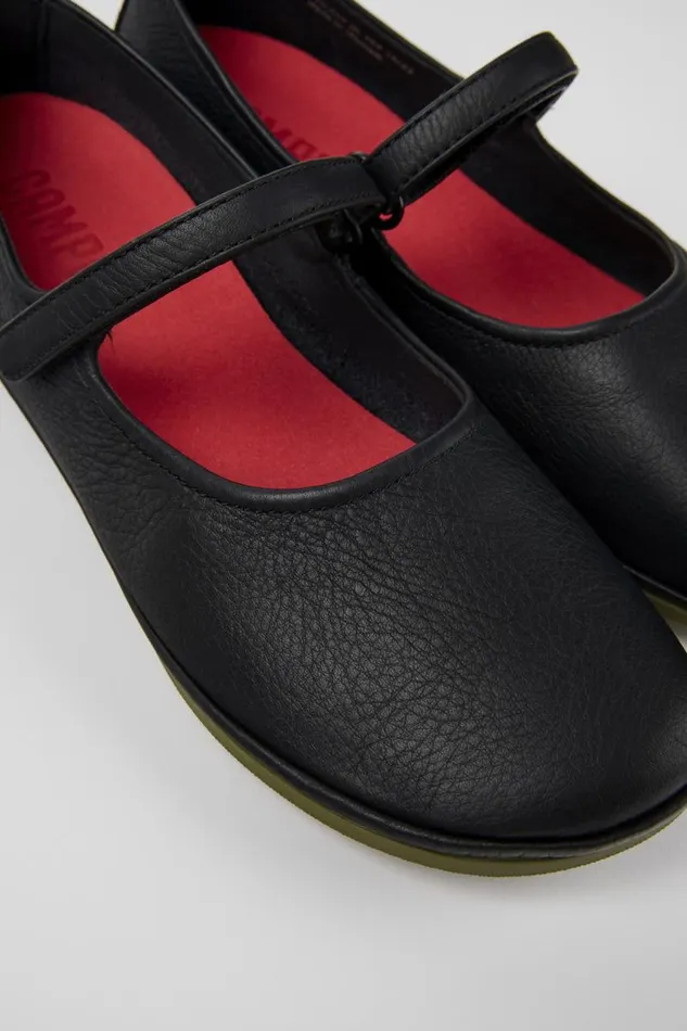 Ballerinas Women Camper Right Black Leather Mary Jane