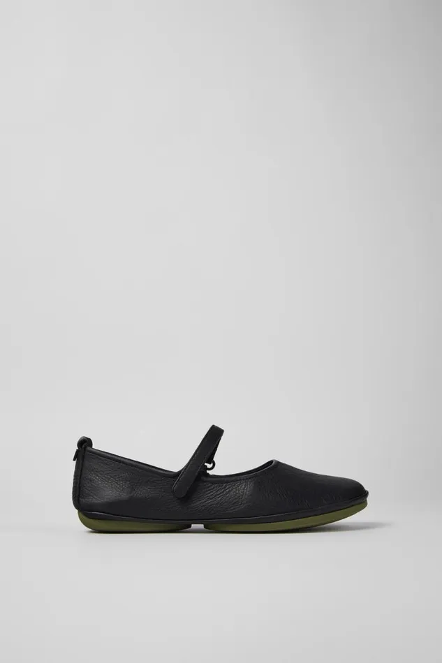 Ballerinas Women Camper Right Black Leather Mary Jane