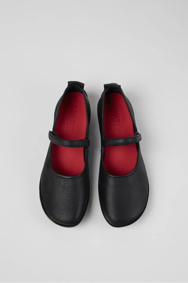 Ballerinas Women Camper Right Black Leather Mary Jane