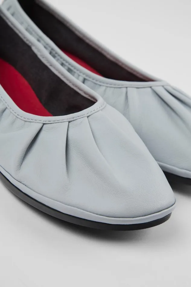 Ballerinas Women Camper Right Gray Leather Ballerina