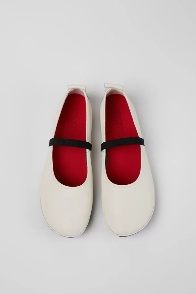 Ballerinas Women Camper Right White Leather Mary Jane