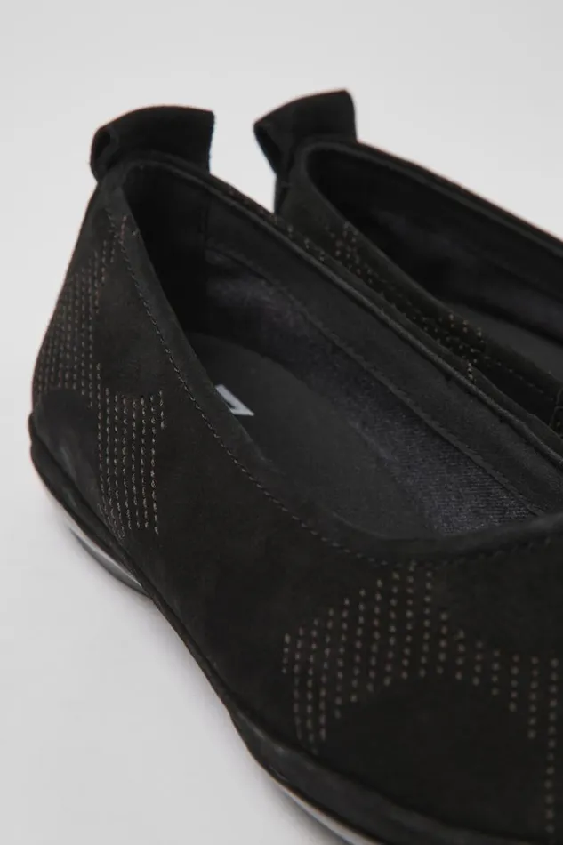 Ballerinas Women Camper Twins Black Nubuck Ballerinas