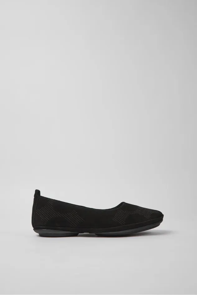 Ballerinas Women Camper Twins Black Nubuck Ballerinas