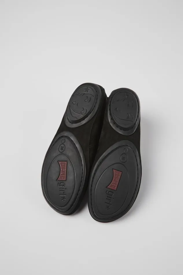 Ballerinas Women Camper Twins Black Nubuck Ballerinas
