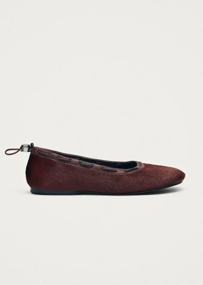 Ballet Flats Women ALOHAS Gill Soft Burgundy Leather Ballet Flats