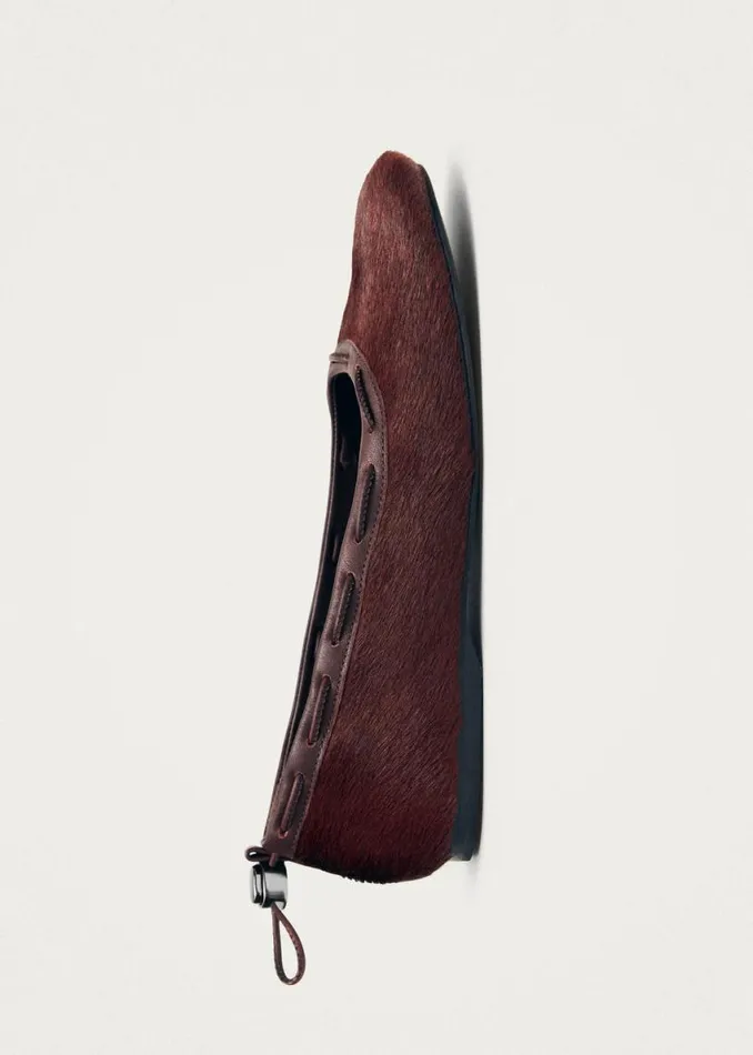 Ballet Flats Women ALOHAS Gill Soft Burgundy Leather Ballet Flats