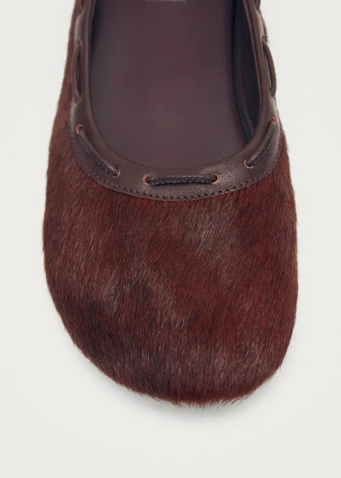 Ballet Flats Women ALOHAS Gill Soft Burgundy Leather Ballet Flats
