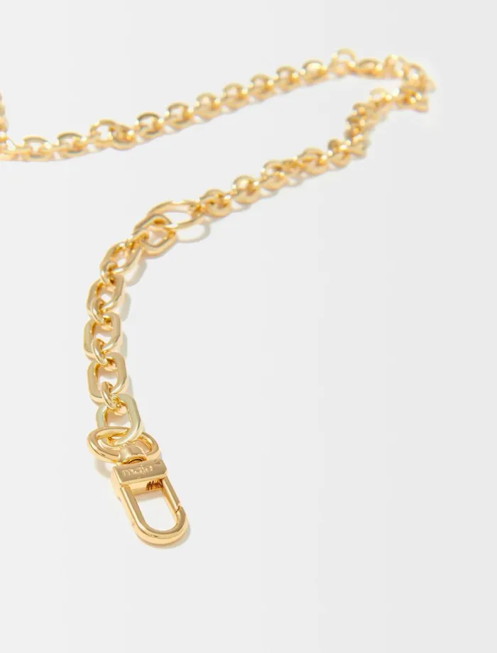 Belts Women Maje Clover Logo Chain Belt Gold Belts Women Maje Clover Logo Chain Belt Gold