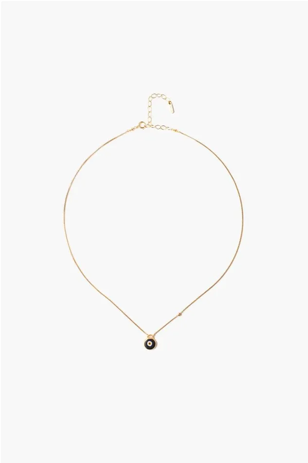 Black Evil Eye Necklace With Champagne Diamond Women Chan Luu Necklaces