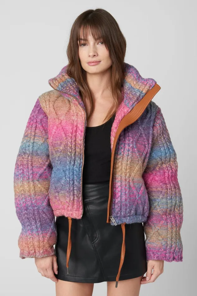 BLANK NYC Jackets Roll Over Sweater Puffer 8211 Women