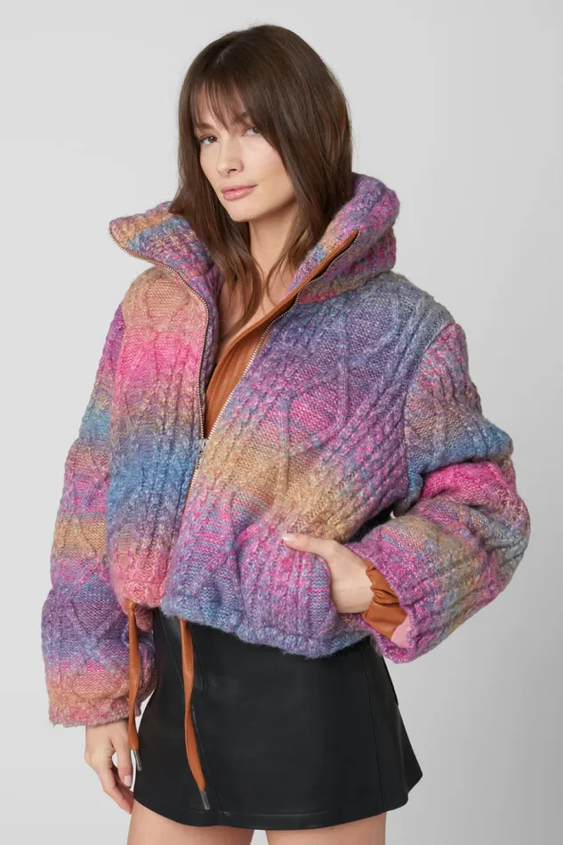 BLANK NYC Jackets Roll Over Sweater Puffer 8211 Women