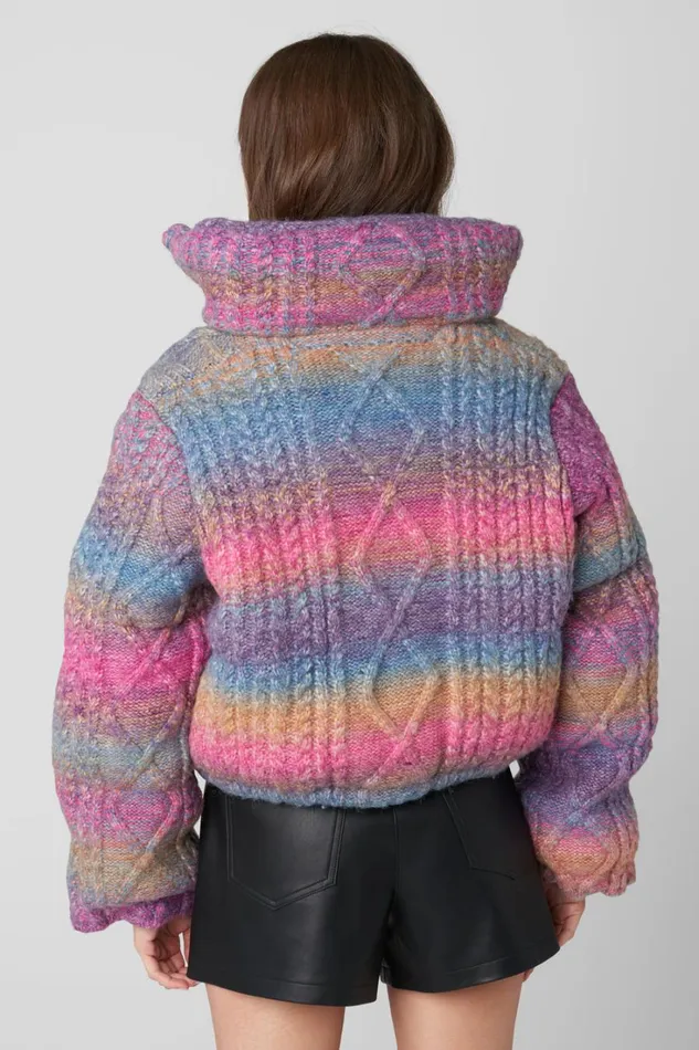 BLANK NYC Jackets Roll Over Sweater Puffer 8211 Women