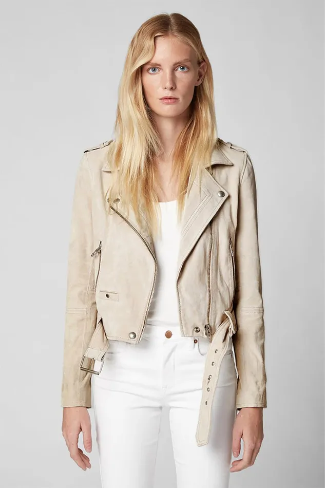 BLANK NYC Jackets White Sand Jacket 8211 Women