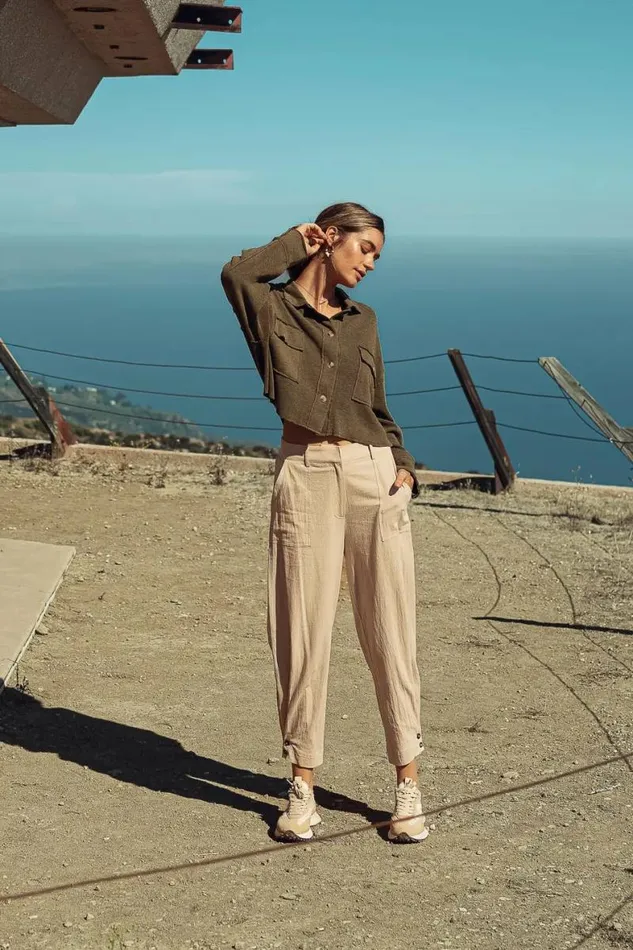 Bonnie Pants In Beige Beige Women Bohme Pants