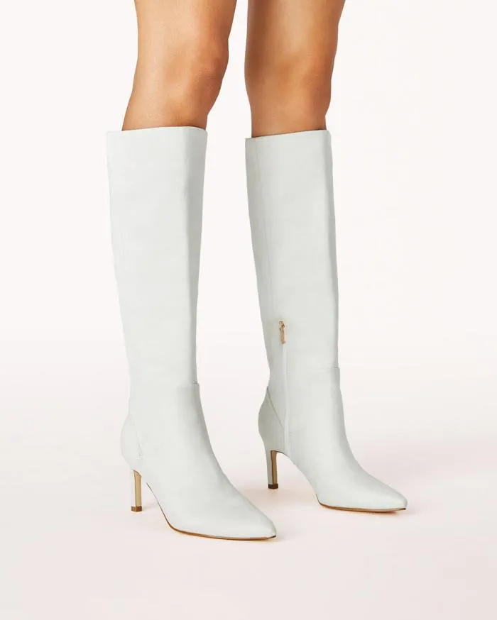 Boots Billini Knee High Boots HUDA LIGHT GREY SUEDE
