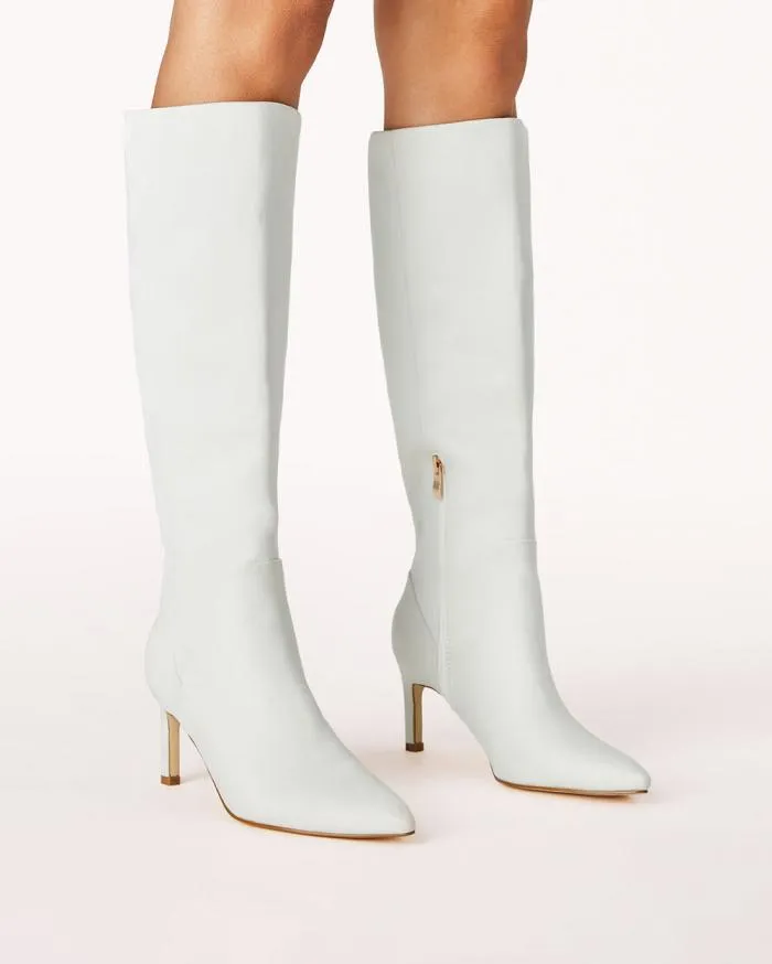 Boots Billini Knee High Boots HUDA LIGHT GREY SUEDE