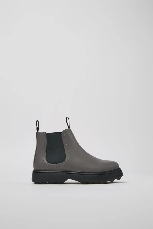 Boots Kids Camper Norte Grey Leather Boots