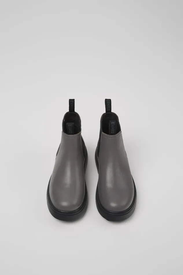 Boots Kids Camper Norte Grey Leather Boots