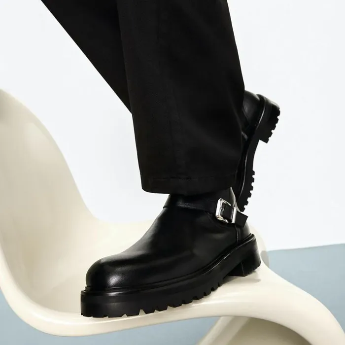 Boots Men ALDO Carys Motorcycle Ankle Boot 8211 Lug Sole