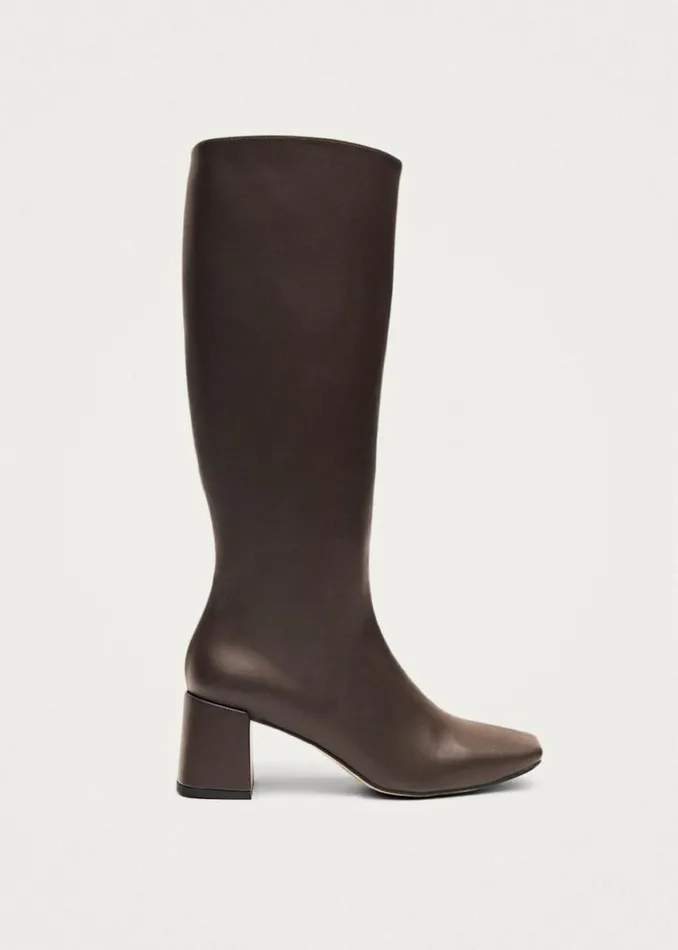 Boots Women ALOHAS Chalk Umber Brown Vegan Leather Boots