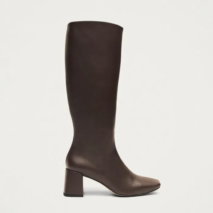 Boots Women ALOHAS Chalk Umber Brown Vegan Leather Boots