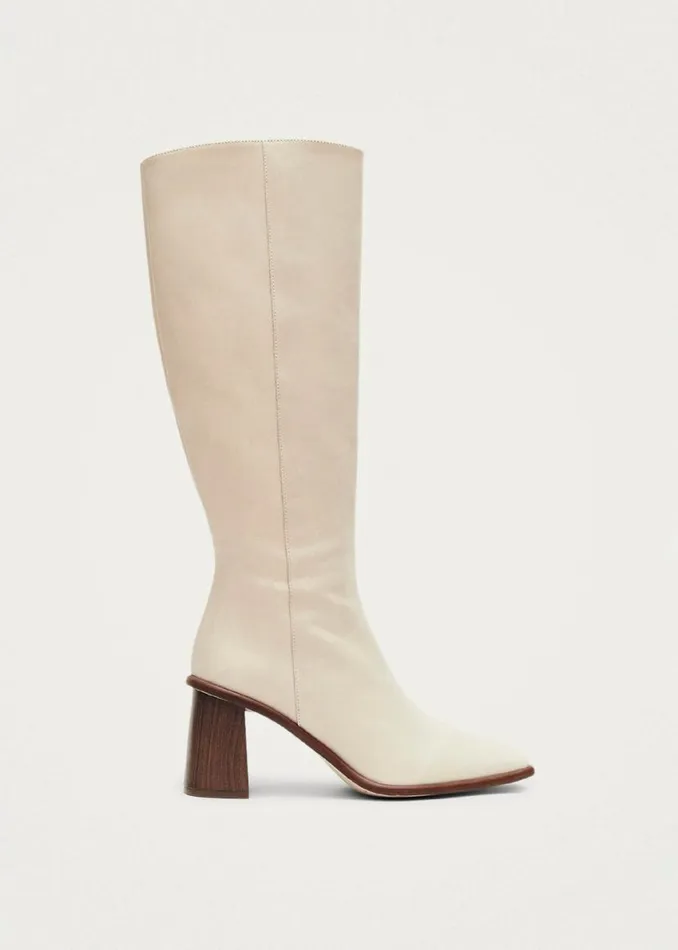 Boots Women ALOHAS East Cream Leather Boots