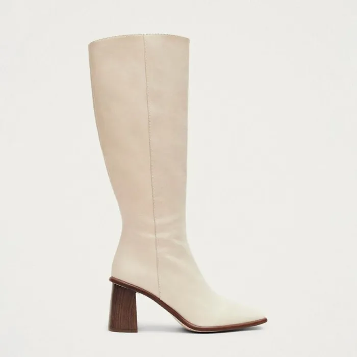 Boots Women ALOHAS East Cream Leather Boots