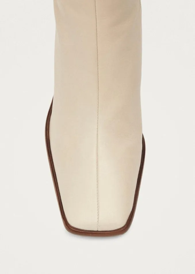Boots Women ALOHAS East Cream Leather Boots