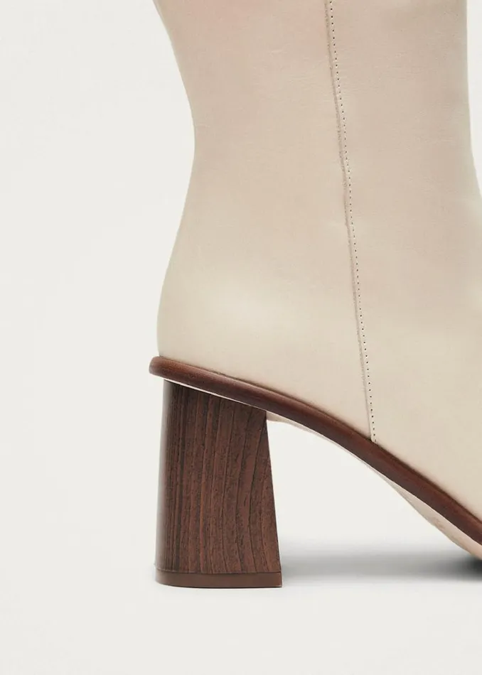 Boots Women ALOHAS East Cream Leather Boots