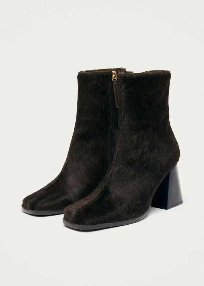 Boots Women ALOHAS South Soft Brown Leather Ankle Boots