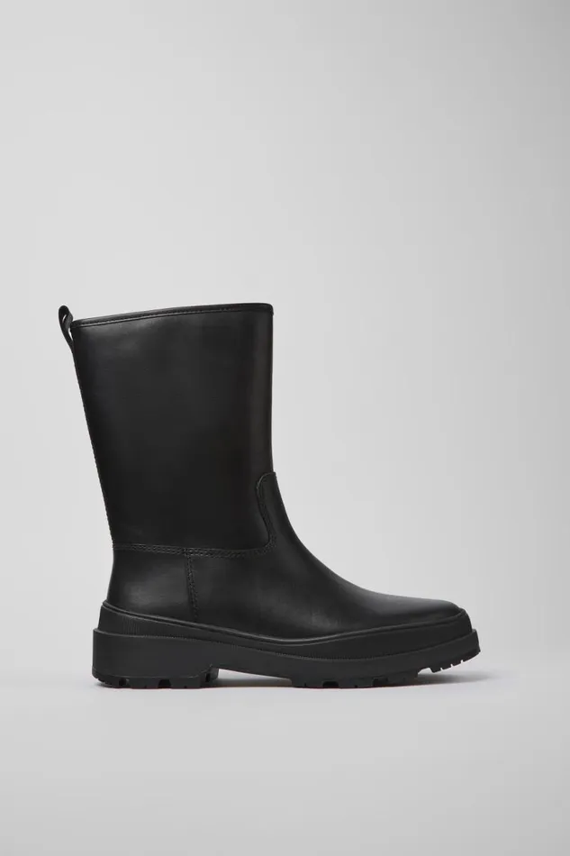 Boots Women Camper Brutus Trek MICHELIN Black Leather Boots