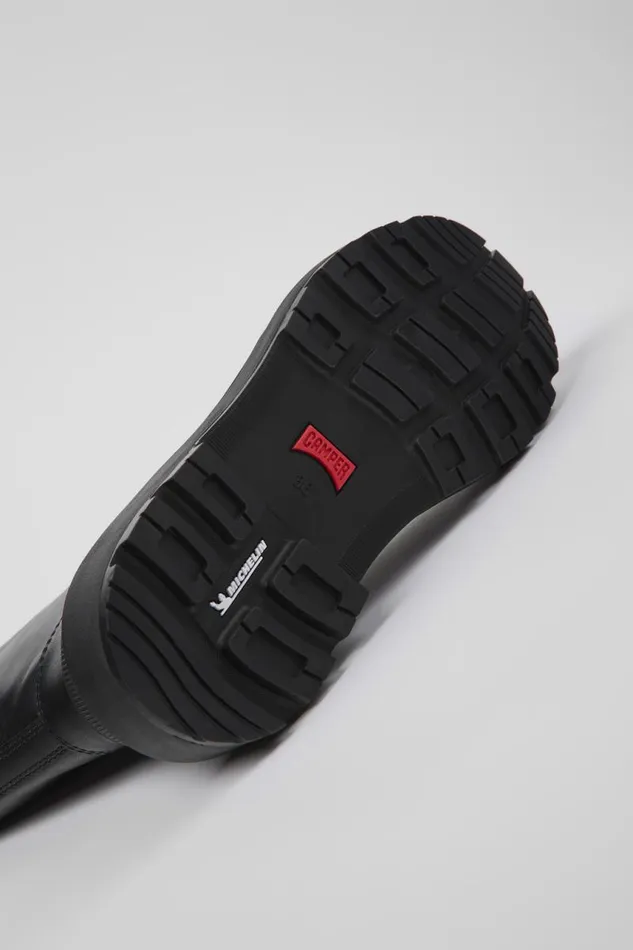 Boots Women Camper Brutus Trek MICHELIN Black Leather Boots
