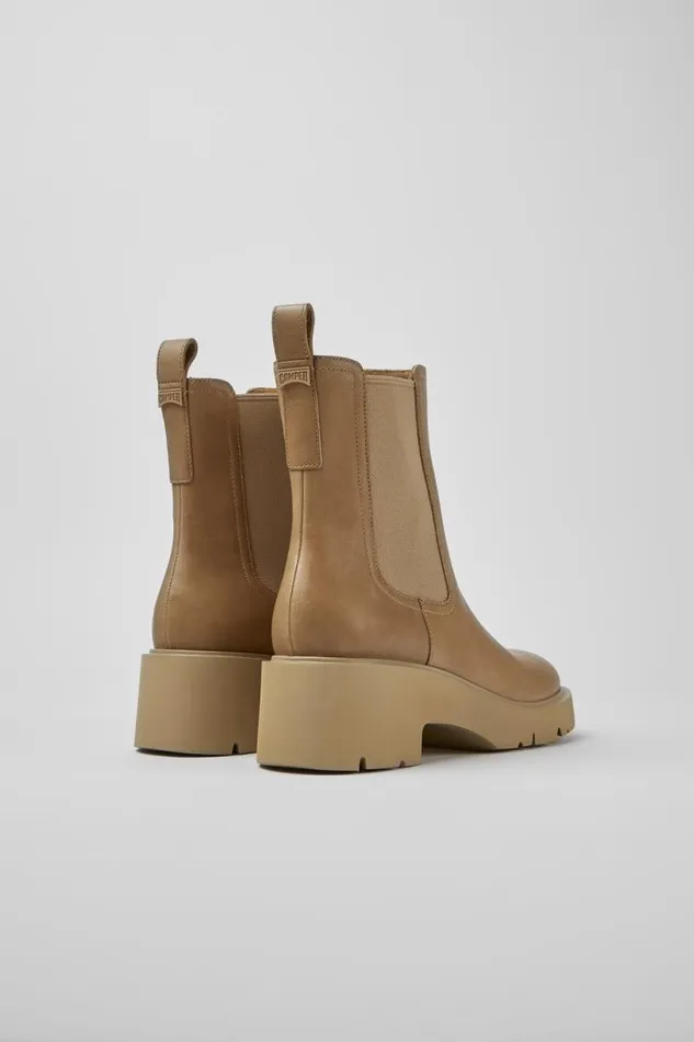 Boots Women Camper Milah Beige Leather Chelsea Boots Boots Women Camper Milah Beige Leather Chelsea Boots