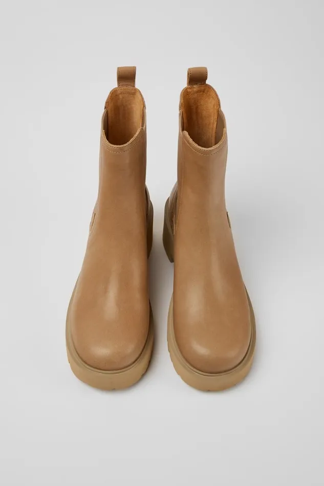 Boots Women Camper Milah Beige Leather Chelsea Boots Boots Women Camper Milah Beige Leather Chelsea Boots