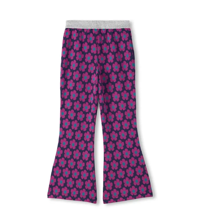 Bottoms Girls Hatley Girls Mini Flower Fun Waist Flare Pants