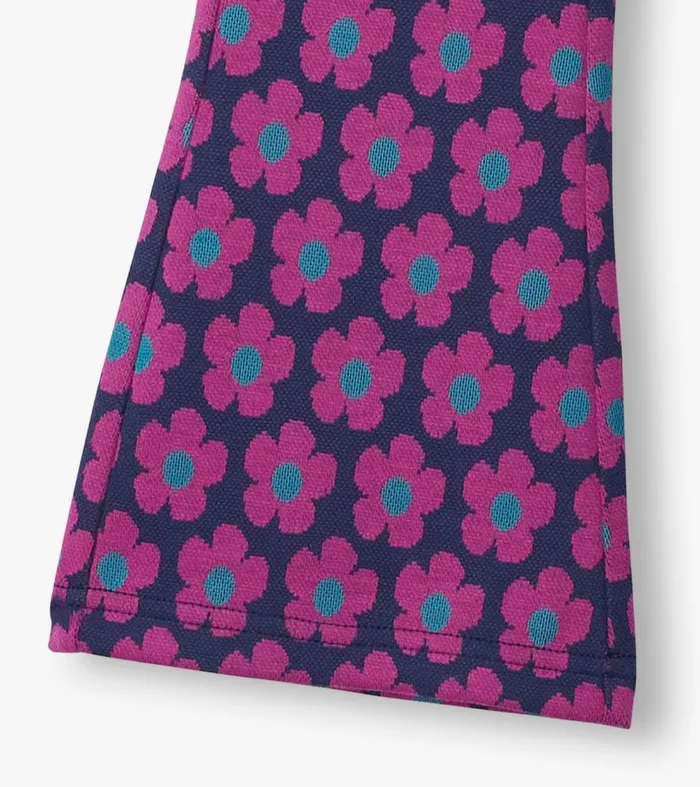 Bottoms Girls Hatley Girls Mini Flower Fun Waist Flare Pants