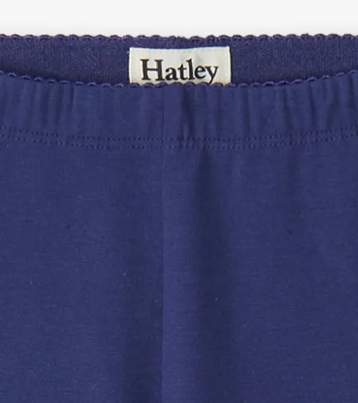 Bottoms Girls Hatley Girls Navy Leggings