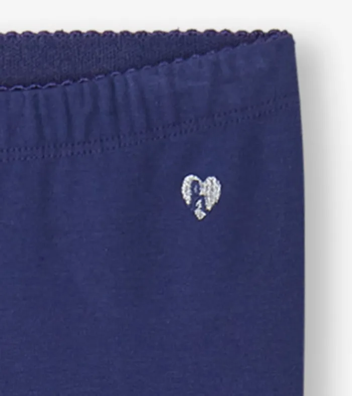 Bottoms Girls Hatley Girls Navy Leggings