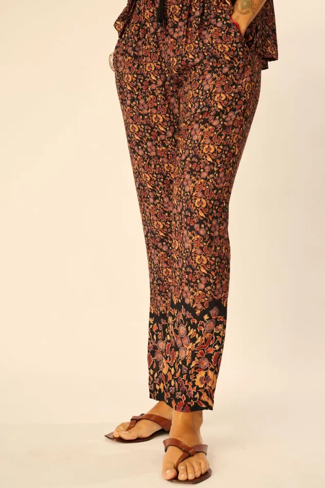 Bottoms Shop Natalie Martin BIANCA PANT Petite Fleur Noire